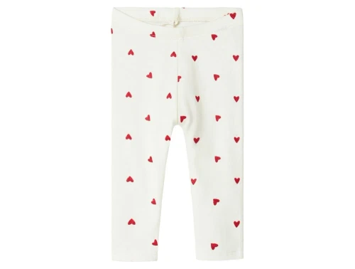 Name It leggings cloud dancer med hjerteprint